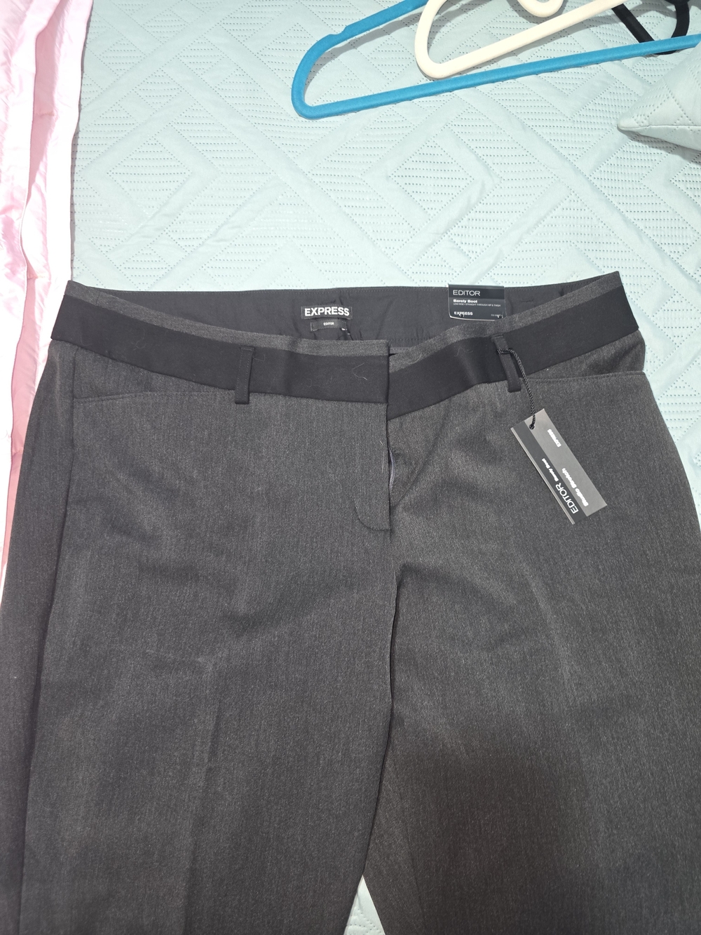 Express Editor Modern Fit Gray Womens Dress Pants